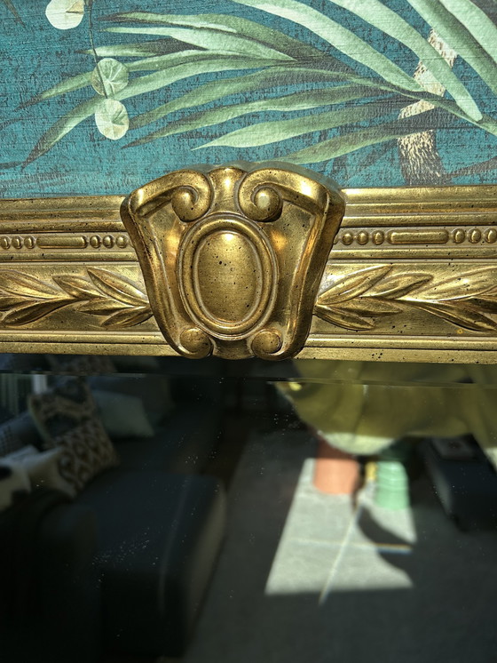 Image 1 of Authentieke Deknudt Wandspiegel (België) - Verguld - 122 cm