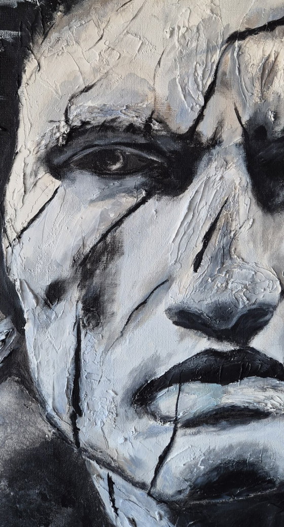 Silence in Stone - Acrylic on Linen Canvas – Paintings & Drawings (photo 6 of 6)