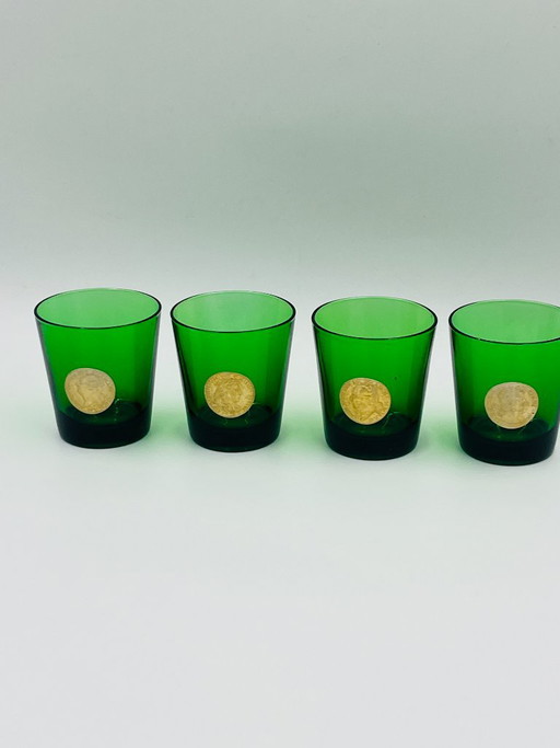 Set van 4 Byrrh & Dubonnet reclameglazen