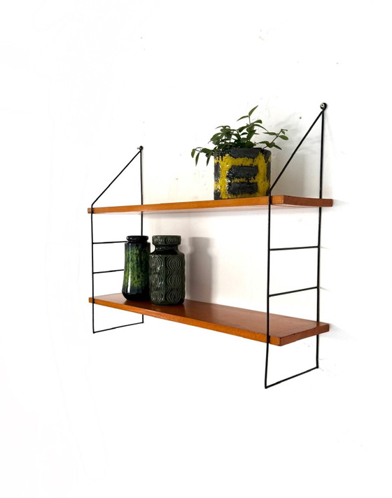 Vintage Shelving unit, WHB Germany ‘60 – Wood, Metal (photo 3 of 8)