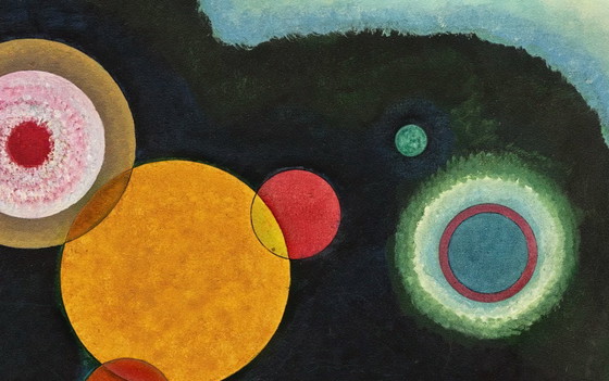 Image 1 of Deep Impulse (Vertiefte Regung, Deepened Impulse) - Kandinsky 1928 - Poster 70 × 100 cm