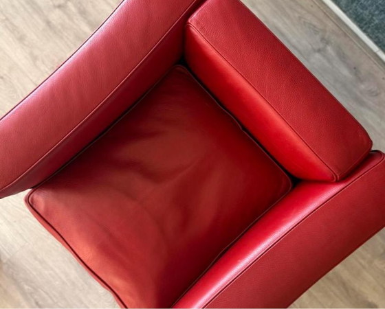 Image 1 of Vintage LC2 Le Corbusier fauteuil in rood leer, Italië, jaren 80
