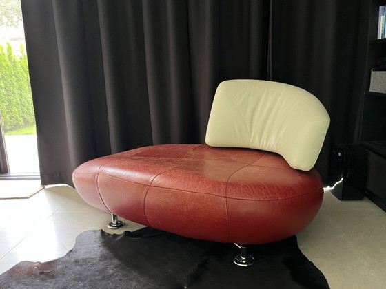 Image 1 of Leolux Kikko chaise longue red/creme white