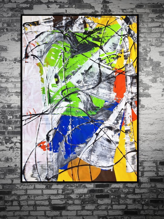 Image 1 of Jürgen Angeler - Green Gemstone - 200 x 140 cm