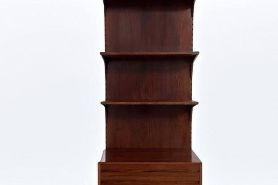 Poul Cadovius Royal System Paneel Plank Teak Mahonie Set, Opbergkast, Hout, Bruin, Mid Century Modern (foto 5 van 5)