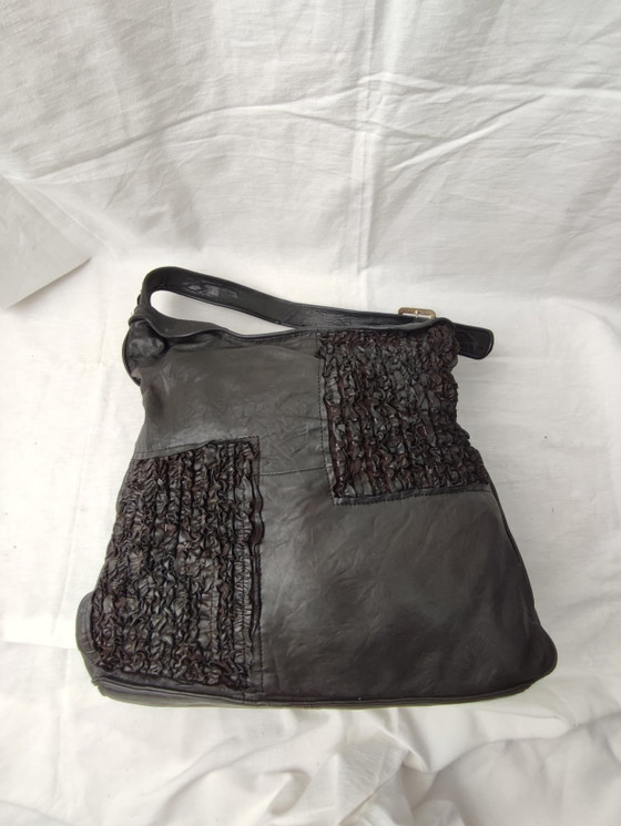 Dilaks Shoulder Bag XL Bag Black Leather Black Distinctive Finish Fits Laptop (photo 3 of 15)