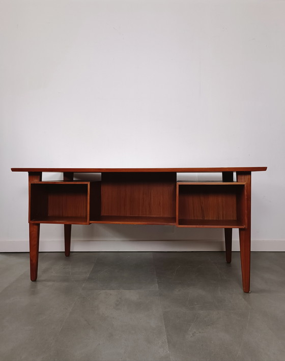 Image 1 of Vintage Danish freestanding desk by Henning Jørgensen