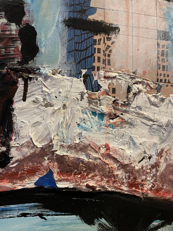 Image 1 of Bernard Bieling " STATUE DE LIBERTÉ " 100x70 cm.