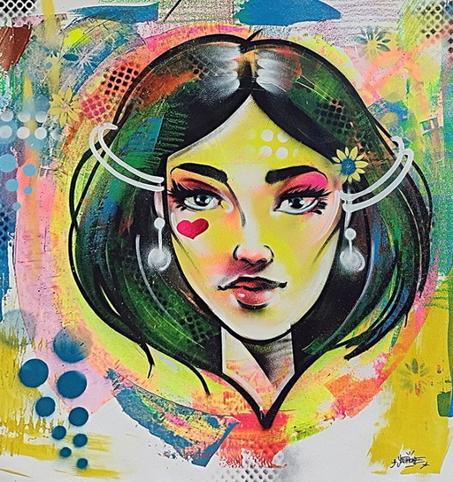 YOUTHONE - Irène, goddess of peace - Toile d'artiste