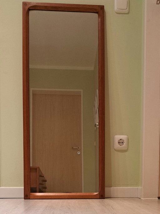 Aksel Kjersgaard Teakhouten spiegel nr. 165 – Deens Mid-Century Modern, jaren 60