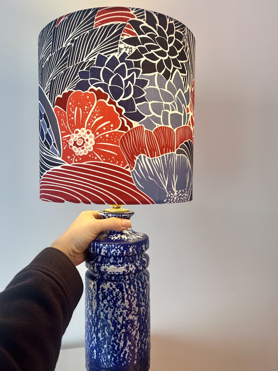 Image 1 of Vase lamp made from VEB Haldensleben ceramics – GDR | Upcycled one-of-a-kind piece