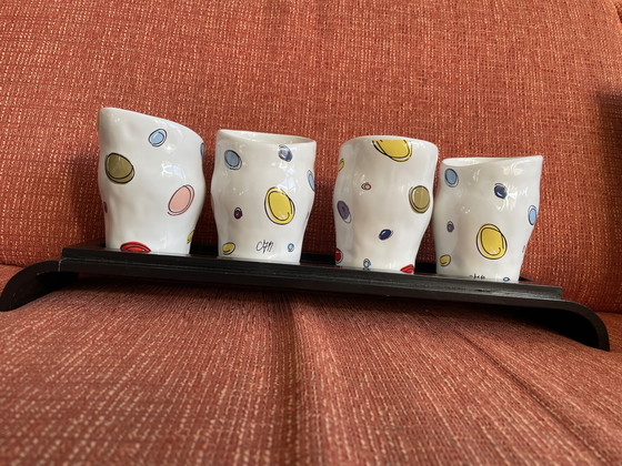 Image 1 of 4 Becher Artihove mit passendem Tablett