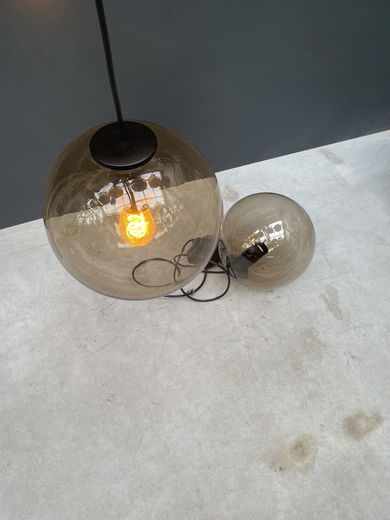 Image 1 of Rookglazen Schullampen, 70er Jahre