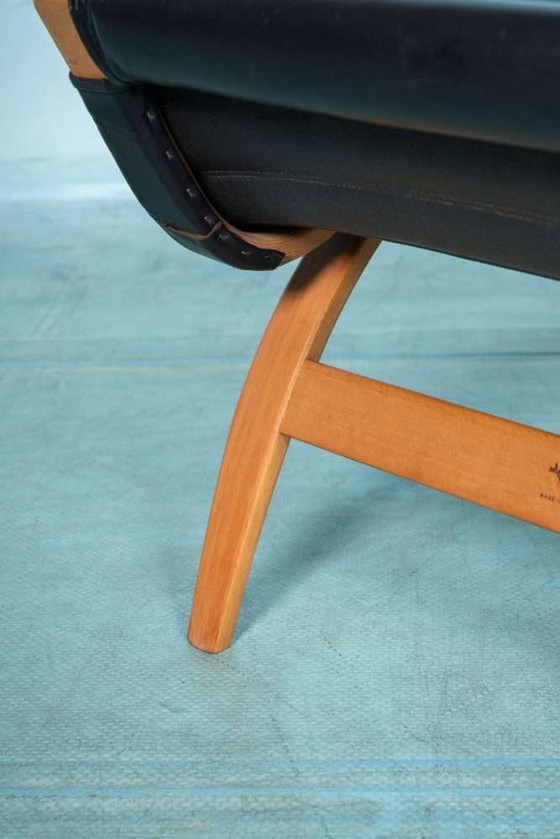 Image 1 of Design Lounge armchair & stool 70s Bruno Mathsson Pernilla