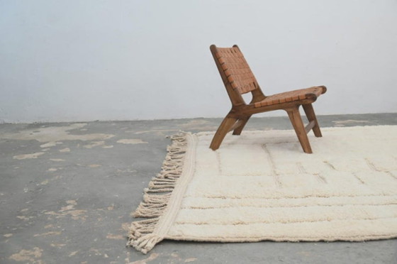 Image 1 of Minimalistischer marokkanischer Beni Ourain Teppich 3X2