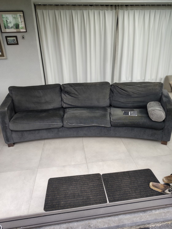 Sofá original italiano de diseño curvo – Molinari Massimo (con certificado y recibo) – Sillones, Textile (photo 5 of 6)