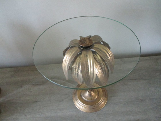 Image 1 of Cake stand, Hollywood Regency style, palm tree, bronze, 32 cm.