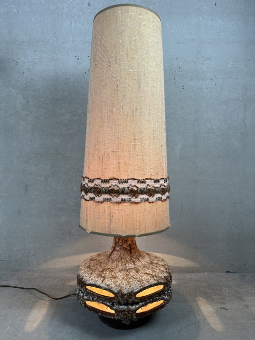 Lampadaire vintage XL en céramique épaisse - Stein Keramik