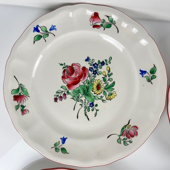 Set of 6 KG Lunéville Dinner Plates – Streetlight Pattern – Crockery, Ceramic (photo 5 of 6)