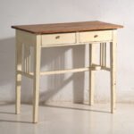 Antieke tafel met twee laden van grenenhout – Centraal-Europa, circa 1910 – Bijzettafels, Porcelain, Rustic (photo 6 of 40)