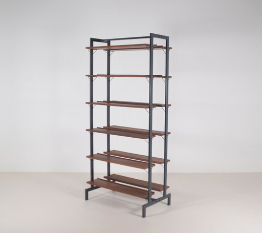 Vrijstaand vintage boekenrek ontworpen door Olof Pira voor Planmöbel, jaren '60 – wandrek, Wood