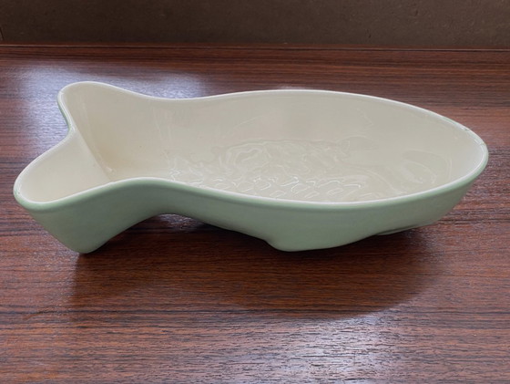 Visvormige Limoengroene Keramische Puddingvorm – Tafelwaar, Ceramic (photo 9 of 12)