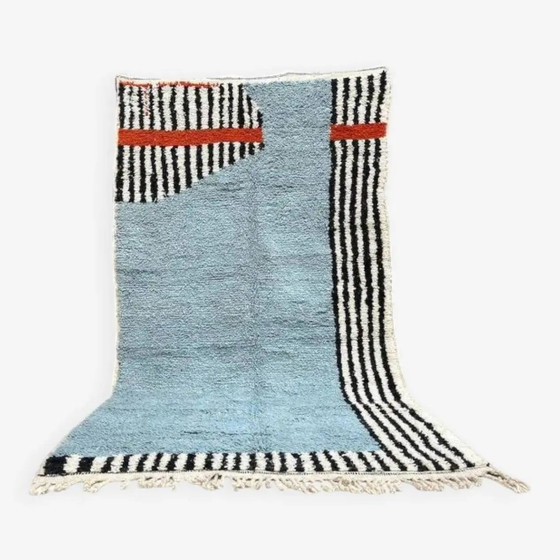 Tappeto tessuto a mano 200x300 cm, lana, multicolore, Marocco – Tappeti, Wool, Mid Century Modern (photo 2 of 9)