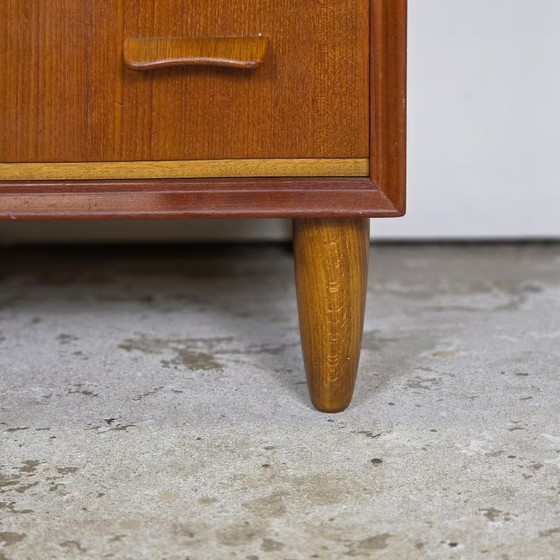 Vintage Danish Chest of drawers, teak 6 drawers 1960s Scandinavian, Wood, Brown (photo 6 of 19)