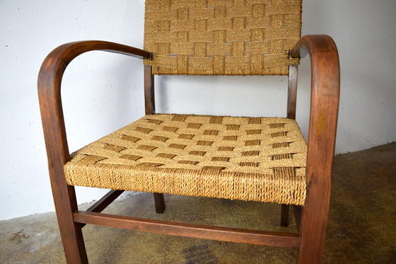 Image 1 of 1920 Bauhaus Erich Diekmann Sedia Poltrona Sedia Vintage Antiquariato