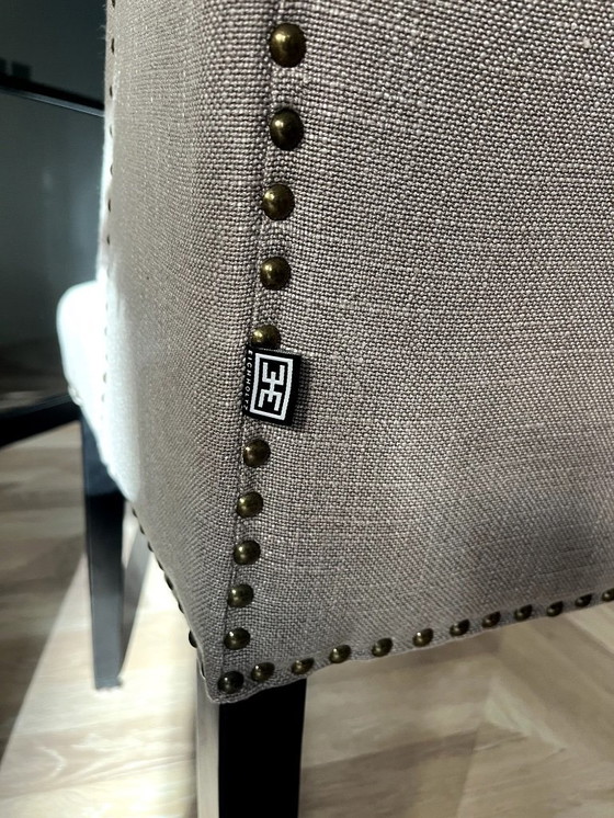 Image 1 of Silla de comedor de lujo Casa Padrino gris – Colección de lujo eichholtz