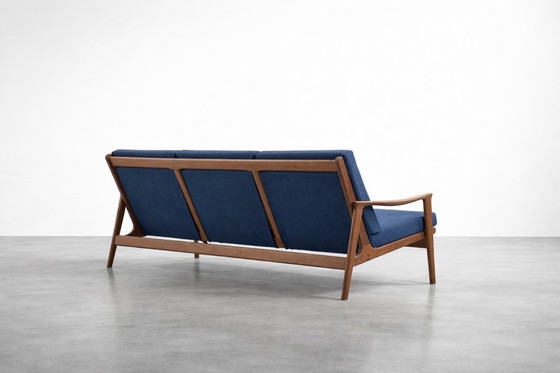 Image 1 of Vintage mid-century Australische moderne teakhouten bank en fauteuils van Parker Furniture, jaren 1950, set van 3