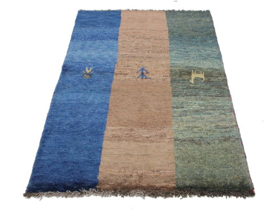 Image 1 of Original Persian carpet Gabbeh Ghashghai oriental carpet 164 cm x 108 cm old natural