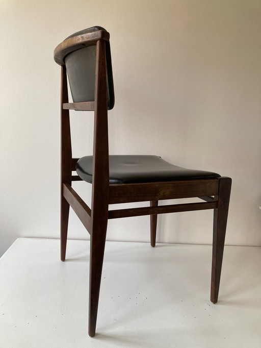 Teakholzstuhl aus der Mitte des Jahrhunderts