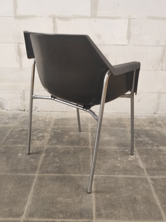 6 sillas de diseño modelo "Golf", diseño de J.P. Emonds - 1972 – Meurop, Sillas y sillones, Metal, Plastic (photo 3 of 5)