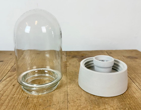 Plafonnier vintage en porcelaine blanche, années 1970 – Glass, Ceramic (photo 6 of 12)