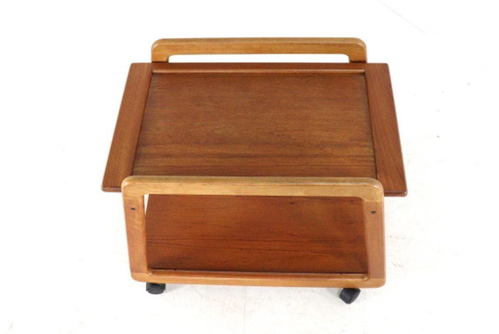 Image 1 of Chariot Sika Mobler « Knebel » à plateau réversible, vintage danois