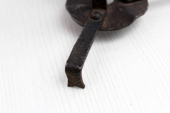 Image 1 of IJzeren kandelaar in natuurlijke stijl uit de jaren 1950