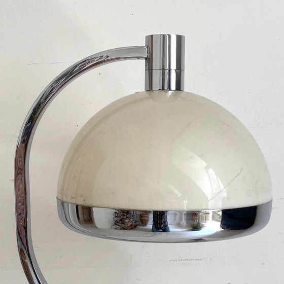 Tischlampe aus Chrom und Plexiglas, Design Franco Albini, Italien 1970er Jahre – Tischlampen, Aluminium (photo 3 of 12)