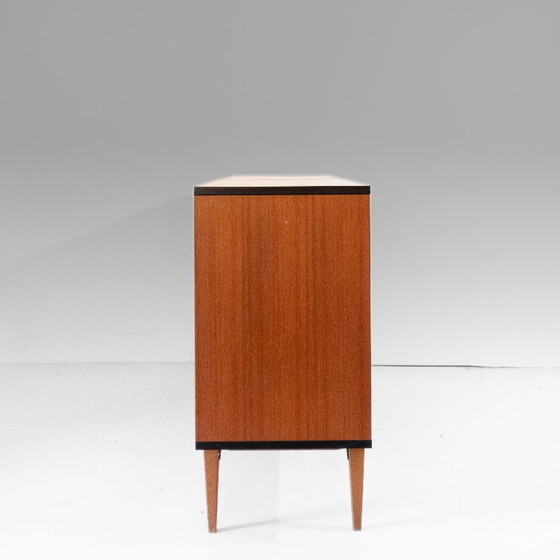 1x 1960s Vintage Teak Sideboard with Drawers in Scandinavian Style – Wood (photo 8 of 27)