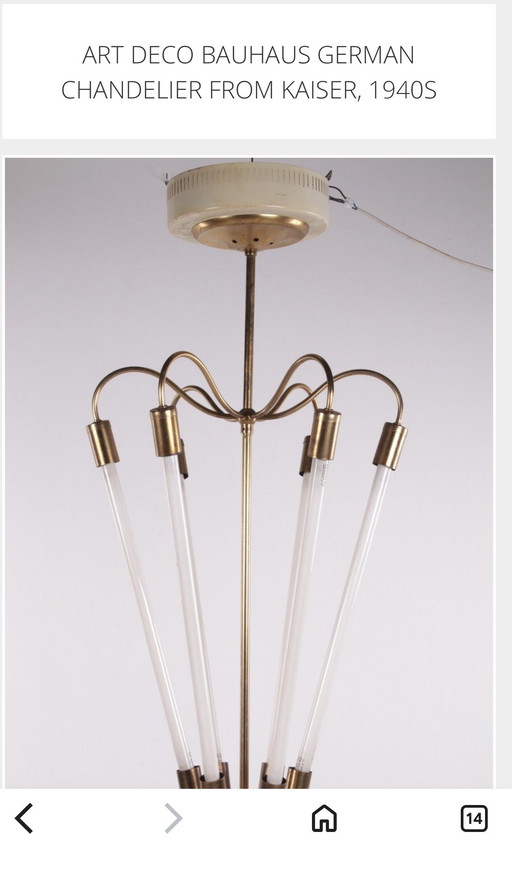 Lustre Bauhaus unique et imposant
