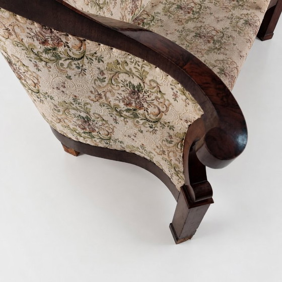 Image 1 of Canapé Biedermeier en placage de noyer