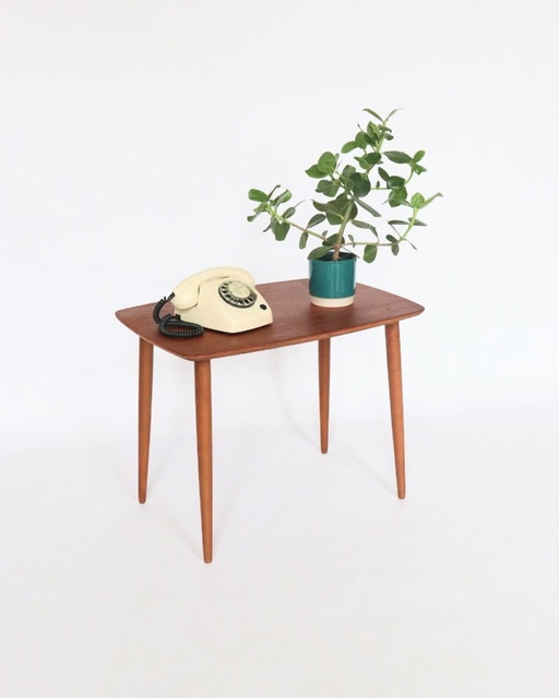 Vintage side table teak coffee table retro mid-century