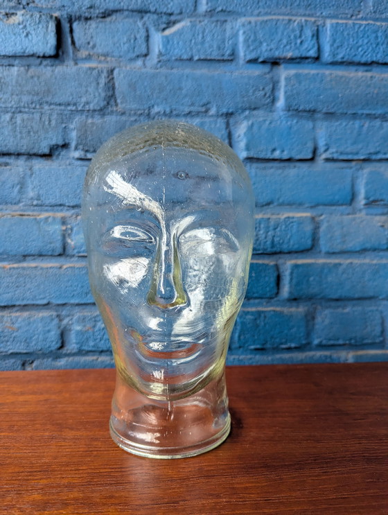 Image 1 of Glazen vintage mannequin hoofd