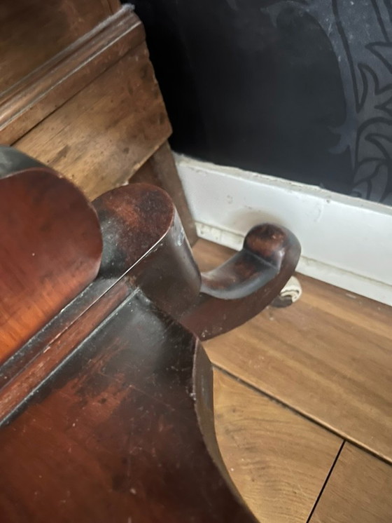 Image 1 of Ganzkörperspiegel aus Mahagoni aus dem 19. Jahrhundert