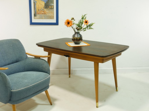 Table basse vintage - hauteur réglable, années 60, Germany