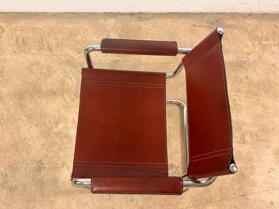 Image 1 of Fauteuil cantilever MG5 en cuir, conçu par Mart Stam pour Matteo Grassi, années 1970