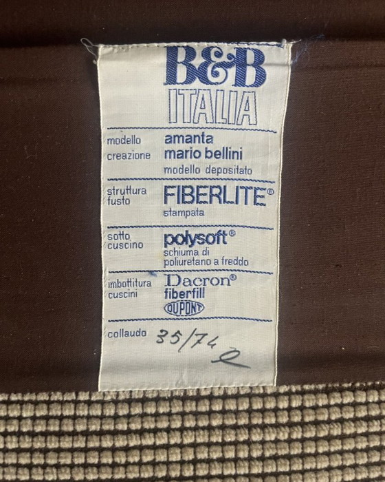 Image 1 of 2x Poltrone Amanta Mario Bellini 1974