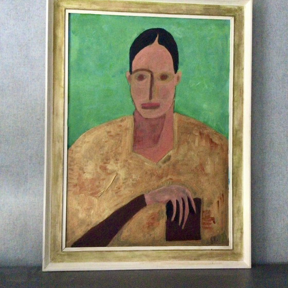 Image 1 of Origineel kunstwerk op linnen uniek handgeschilderd