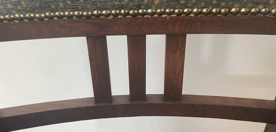 Image 1 of Amsterdam School - Two oak armchairs