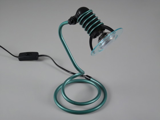 Image 1 of 1990 Postmoderne ESTO Spiral Adjustable Desk Light - Vintage Directional Table Lamp From Estonia.
